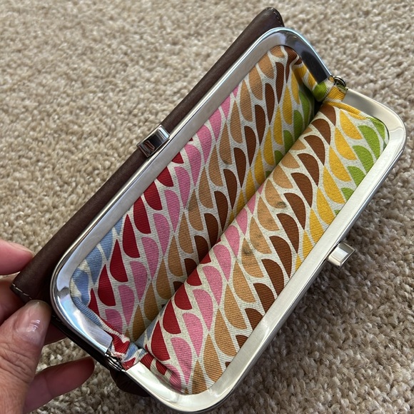 Fossil Vintage Kiss Lock Wallet Clutch - Picture 4 of 14